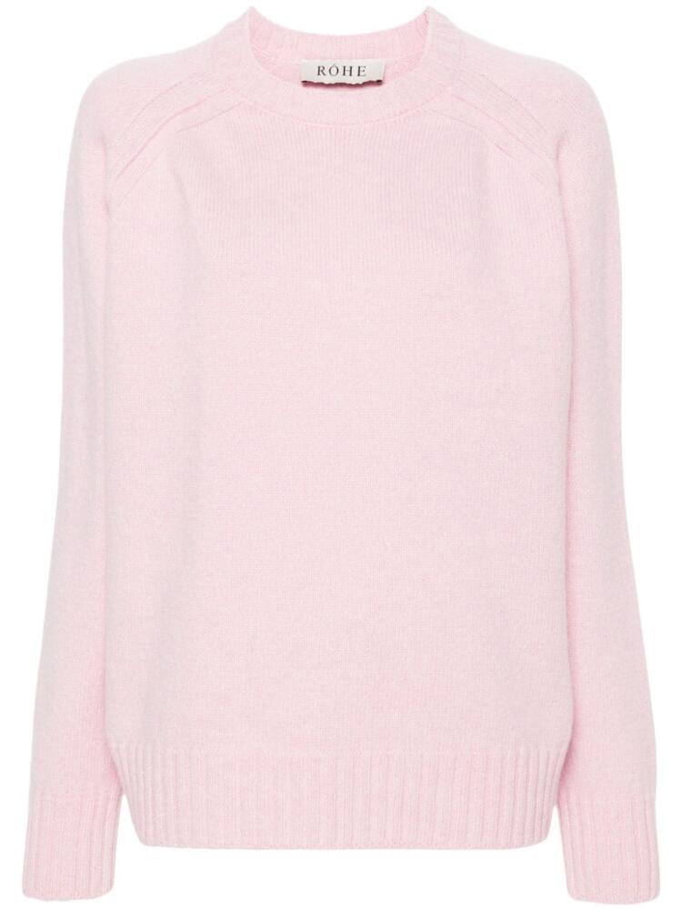 Róhe crew-neck jumper - Pink Cover