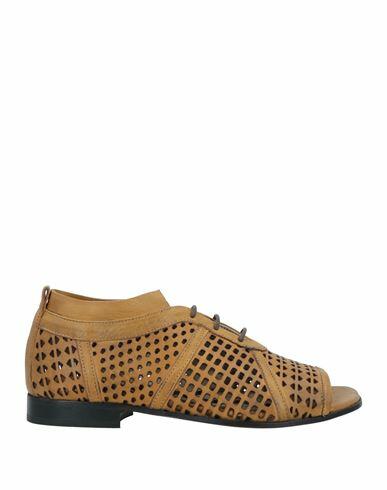 Ixos Woman Lace-up shoes Ocher Soft Leather Cover