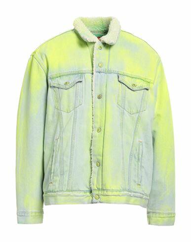 Notsonormal Man Denim outerwear Acid green Cotton Cover