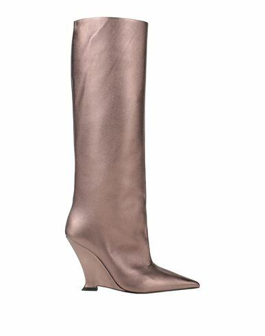 3juin Woman Boot Bronze Leather Cover