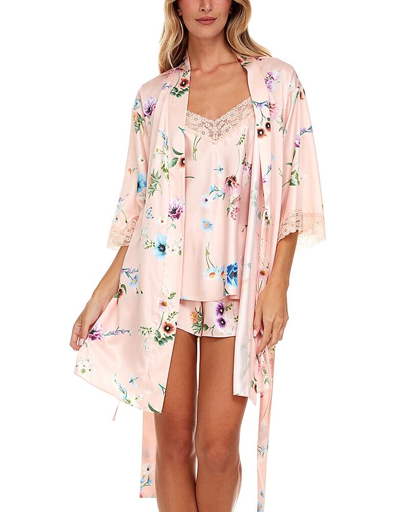 Flora Nikrooz Sabrina Satin Robe & Pajama Travel Set Cover