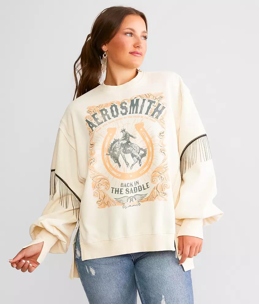 Goodie Two Sleeves Aerosmith Oversized Band Pullover Cover