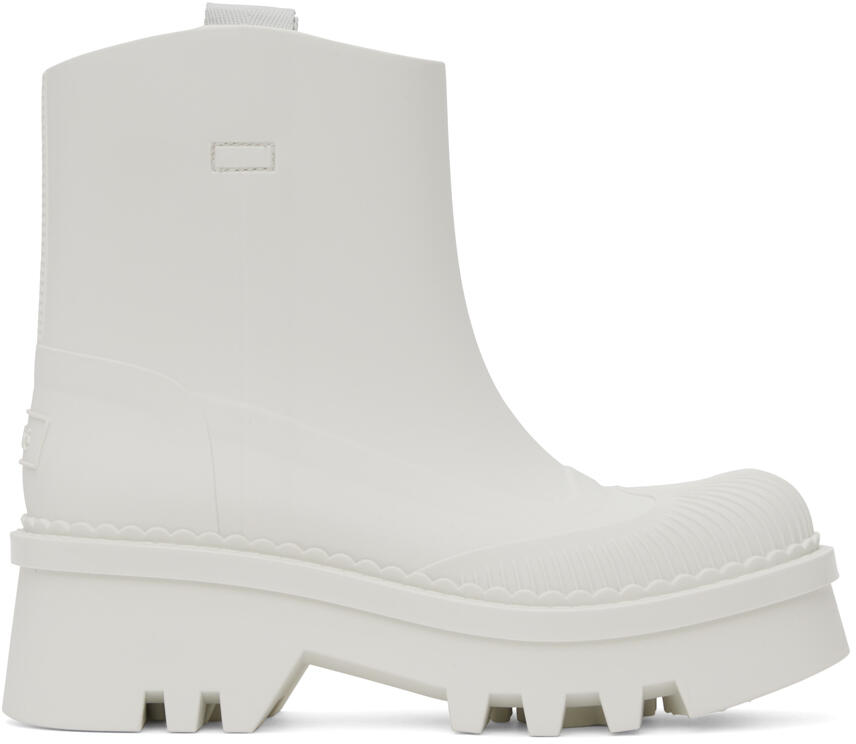 Chloé White Raina Rain Boots Cover