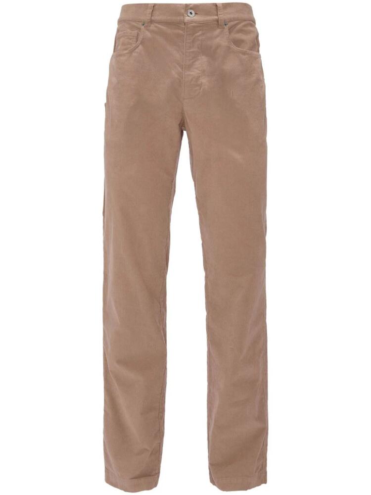 JW Anderson straight leg mid-rise cotton trousers - Neutrals Cover