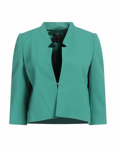 Pinko Woman Blazer Green Acetate, Viscose Cover