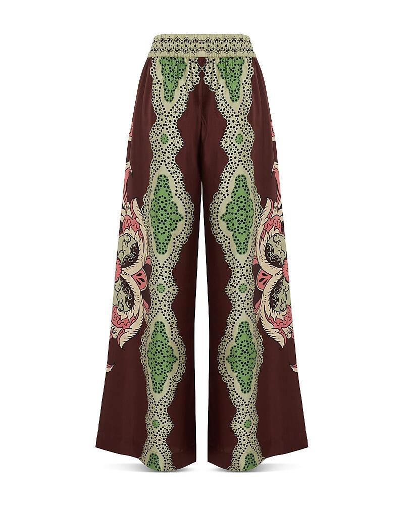 La DoubleJ Printed Silk Palazzo Pants Cover