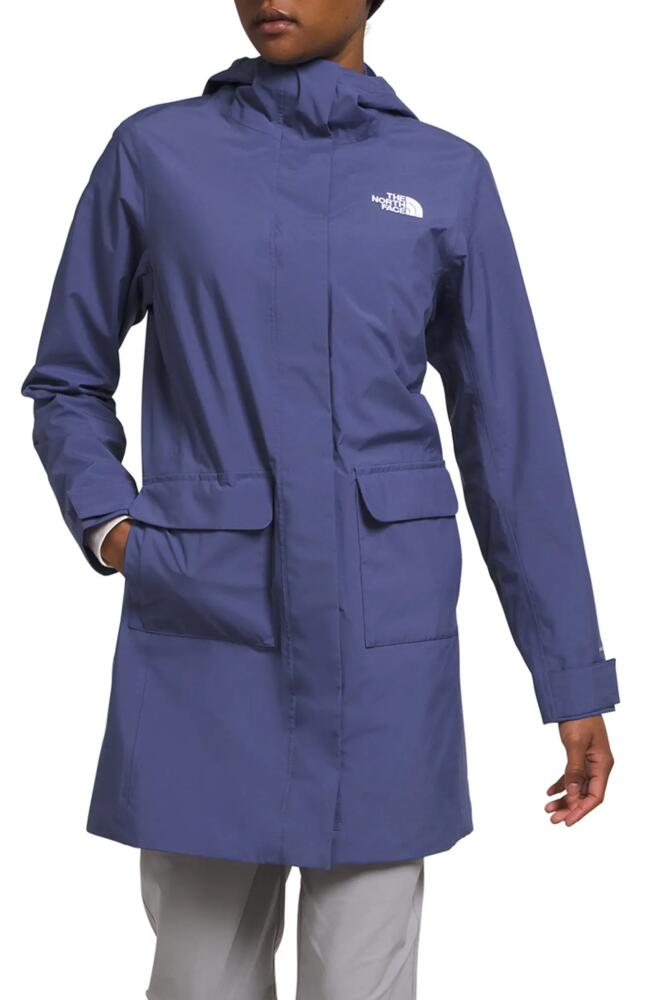 The North Face City Breeze Waterproof Rain Jacket in Cave Blue Cover