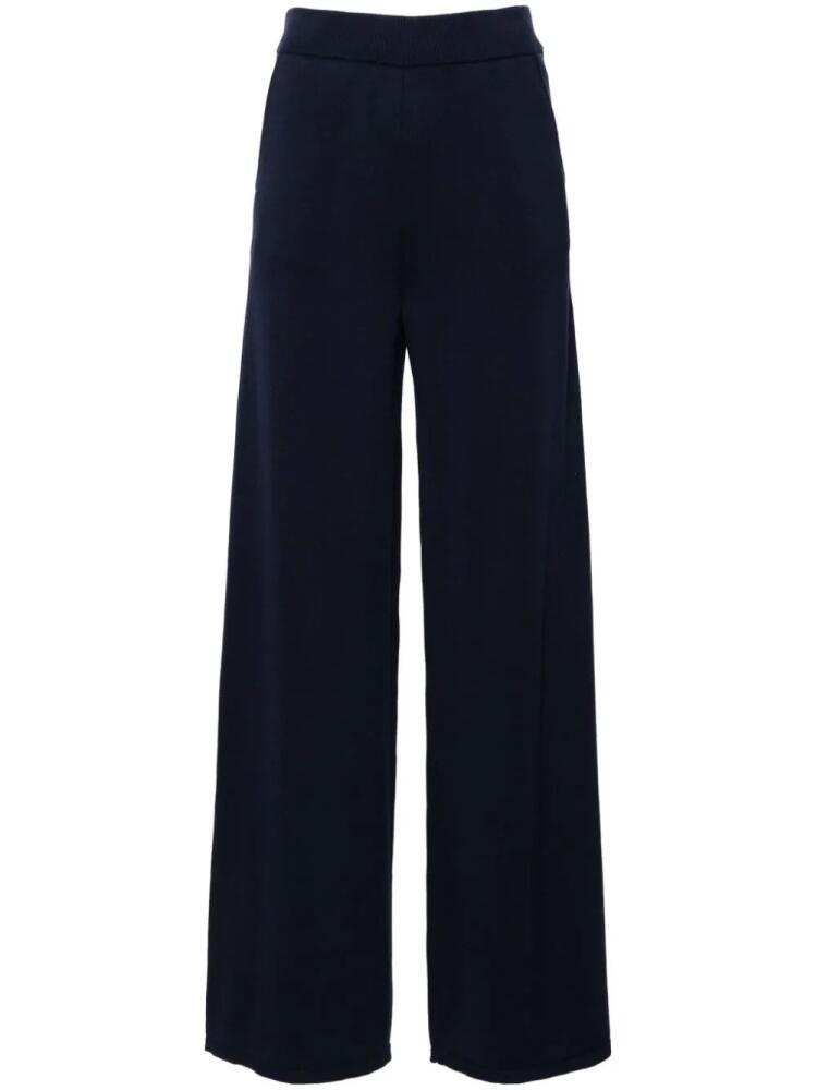 Claudie Pierlot fine-knit wide-leg trousers - Blue Cover