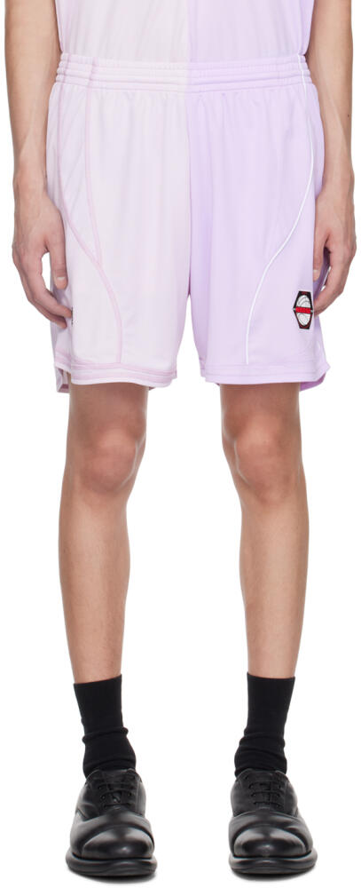 Martine Rose Purple & Pink Half And Half Shorts Cover