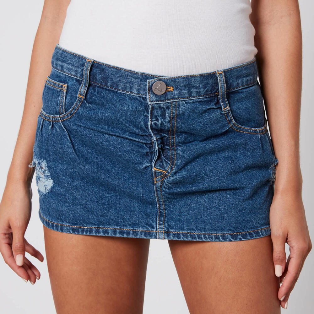 Vivienne Westwood Crewe Foam Denim Mini Skirt Cover