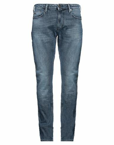 Emporio Armani Man Jeans Blue Cotton, Elastane Cover