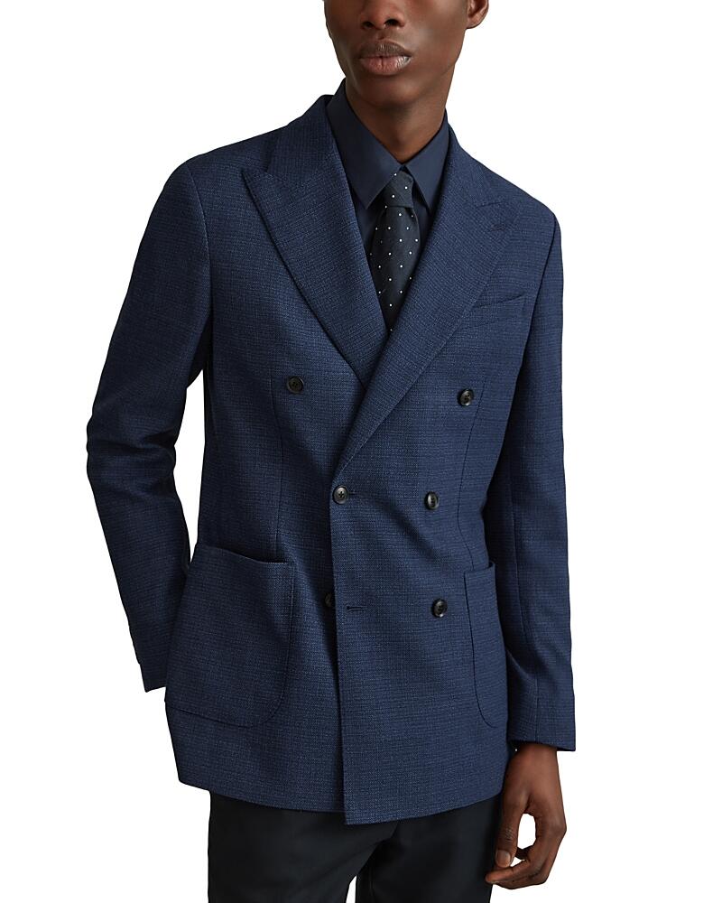 Reiss Gwynne Double Breasted Slim Fit Wool Blazer Cover