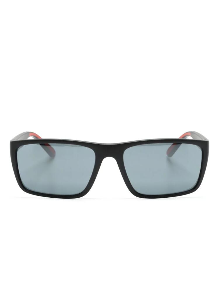 Ferrari rectangle-frame mirrored sunglasses - Black Cover