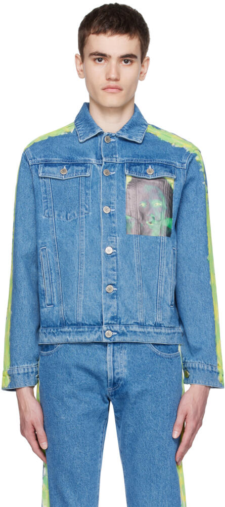 Sky High Farm Workwear Blue Quil Lemons Edition Denim Jacket Cover