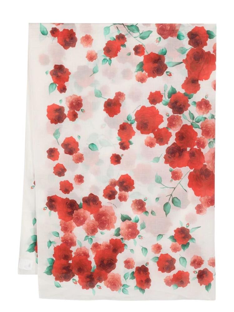 Magda Butrym floral-print silk scarf - Neutrals Cover