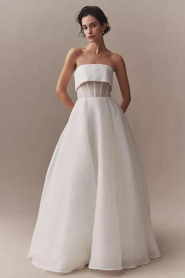 Wtoo by Watters Lilibet Strapless Wedding Gown Cover