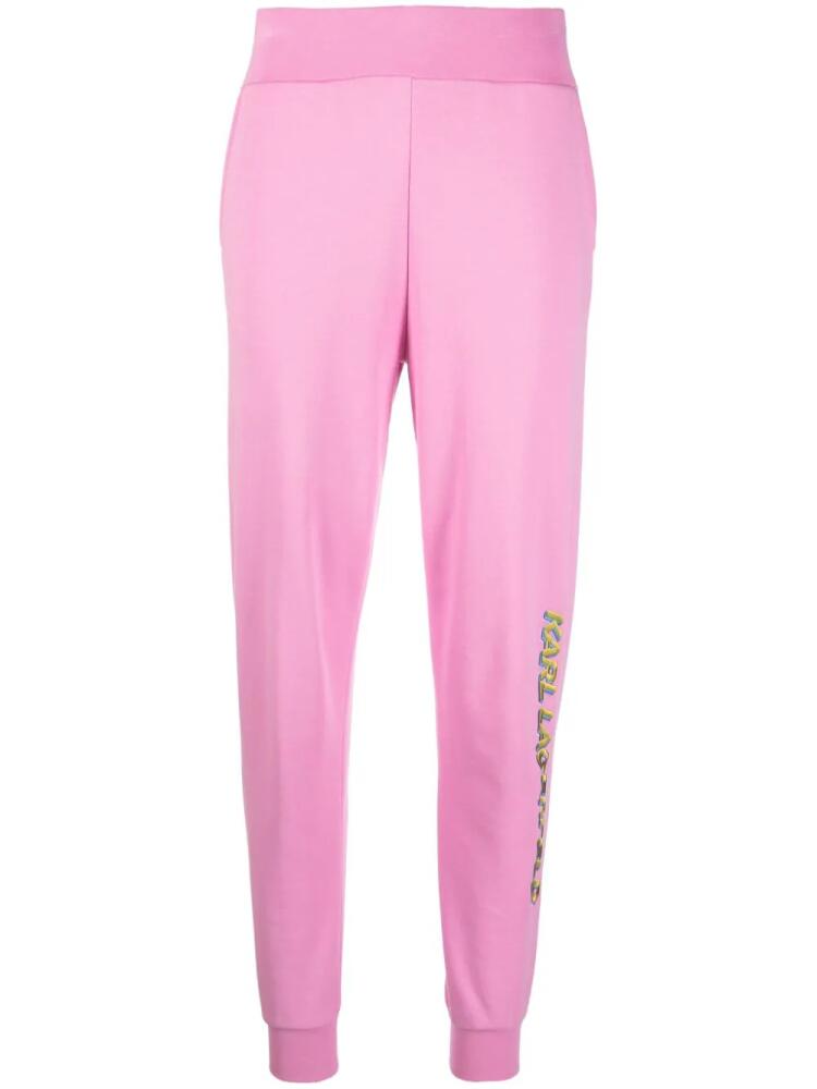 Karl Lagerfeld Future logo track pants - Pink Cover