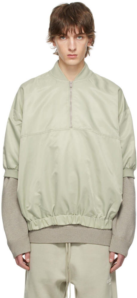 Fear of God ESSENTIALS Green Nylon Jacket Cover