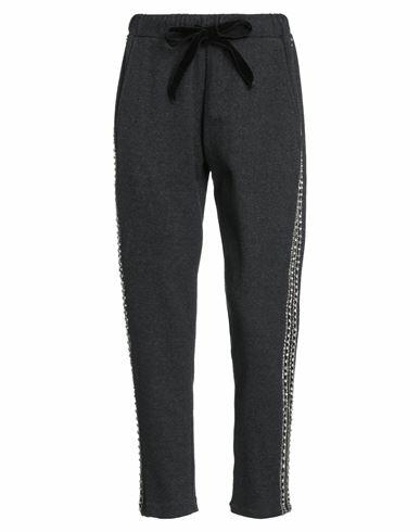 Emma & Gaia Woman Pants Steel grey Cotton, Polyester Cover