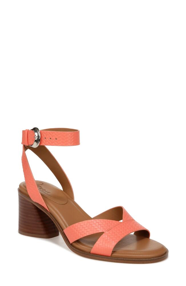 27 EDIT Naturalizer Yumi Ankle Strap Sandal in Apricot Blush Leather Cover