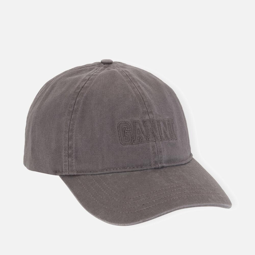 Ganni Embroidered Organic Cotton Baseball Cap Cover