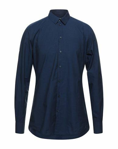 Dolce & gabbana Man Shirt Midnight blue Size 14 ½ Cotton Cover