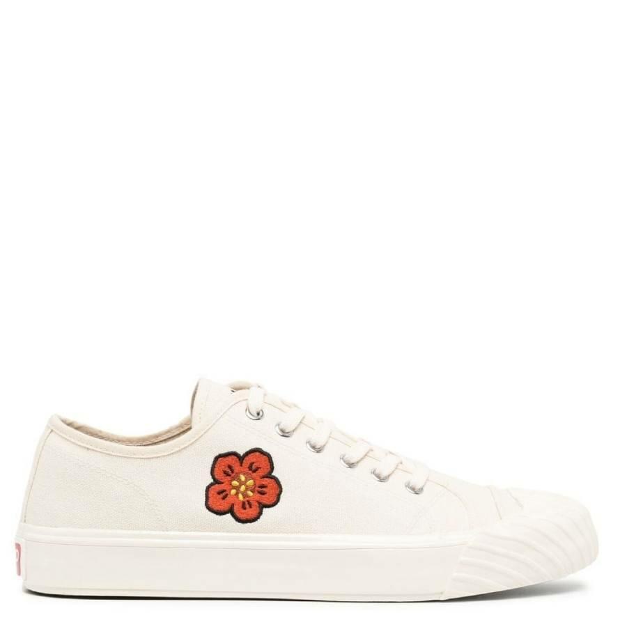 Kenzo School Low-Top Canvas Sneakers Cover