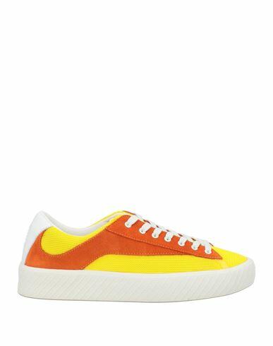 By Far Woman Sneakers Yellow Leather, Textile fibers Cover