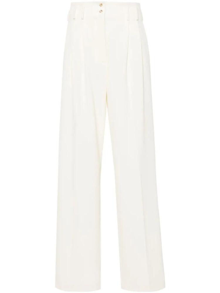 Genny pleat tailored trousers - Neutrals Cover