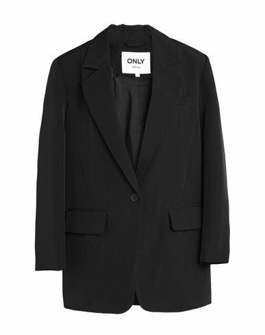 Only Woman Blazer Black Polyester, Elastane Cover