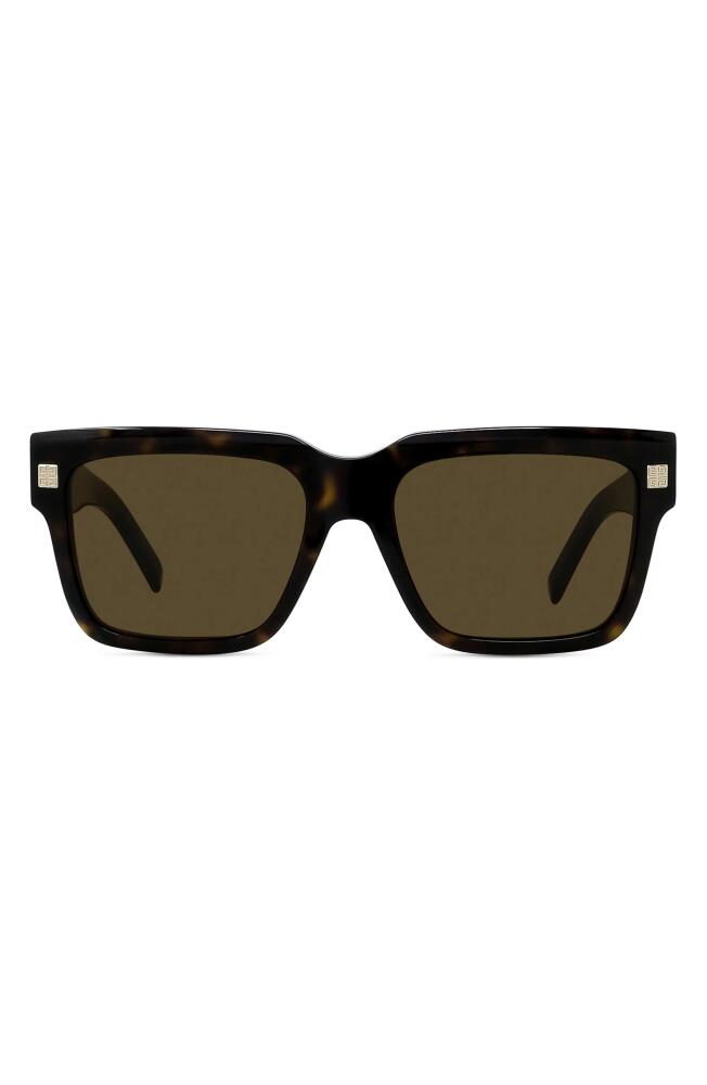 Givenchy GV Day Square Sunglasses in Dark Havana /Roviex Cover