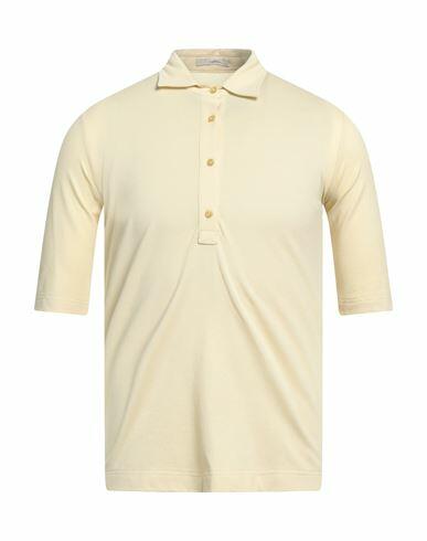 Circolo 1901 Man Polo shirt Light yellow Cotton, Elastane Cover