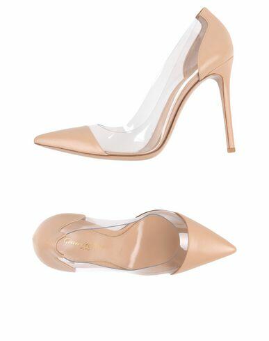 Gianvito Rossi Woman Pumps Beige Calfskin, PVC - Polyvinyl chloride Cover