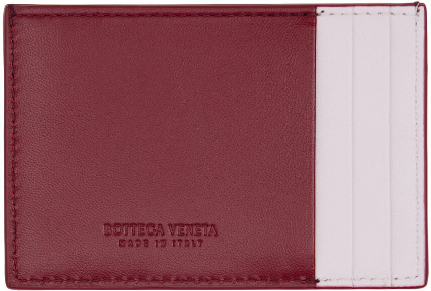 Bottega Veneta Red Cassette Card Holder Cover