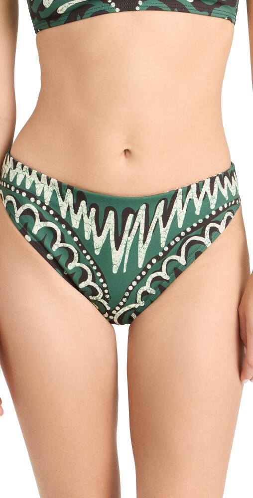 Sea Charlough Print Bikini Bottoms Green Cover