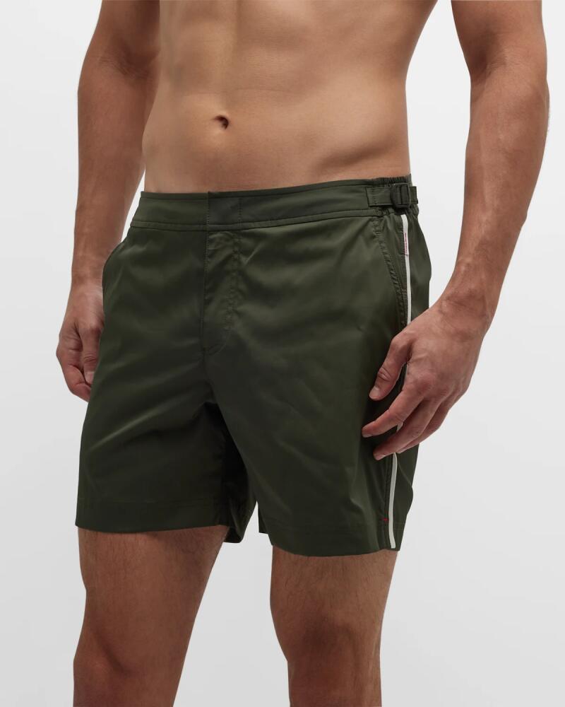 Orlebar Brown Men's Bulldog Piped Nylon Swim Shorts Cover