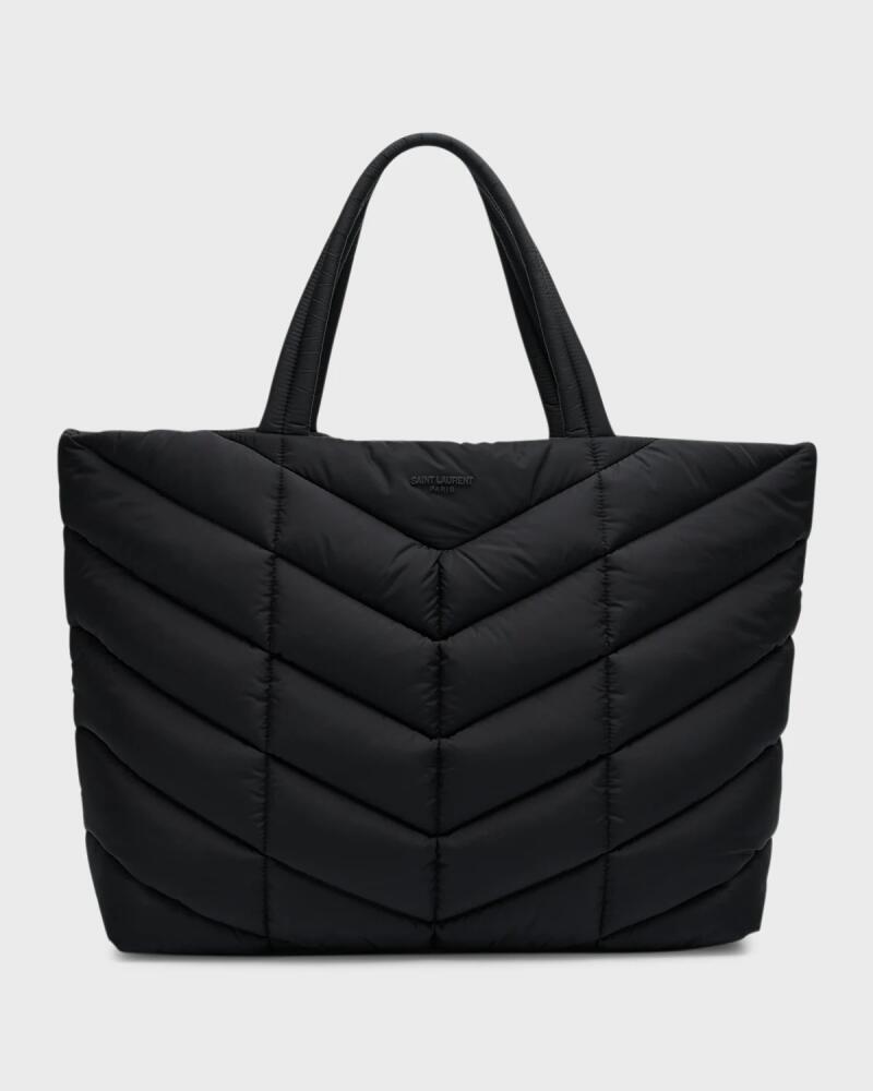 Saint Laurent Men's Nylon Puffer Tote Bag Cover