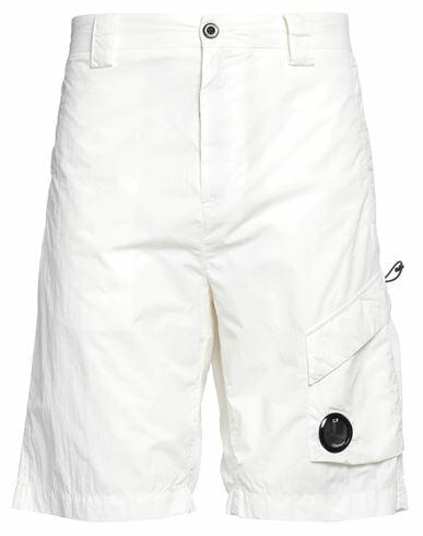 C. p. Company Man Shorts & Bermuda Shorts White Polyamide, Elastane Cover