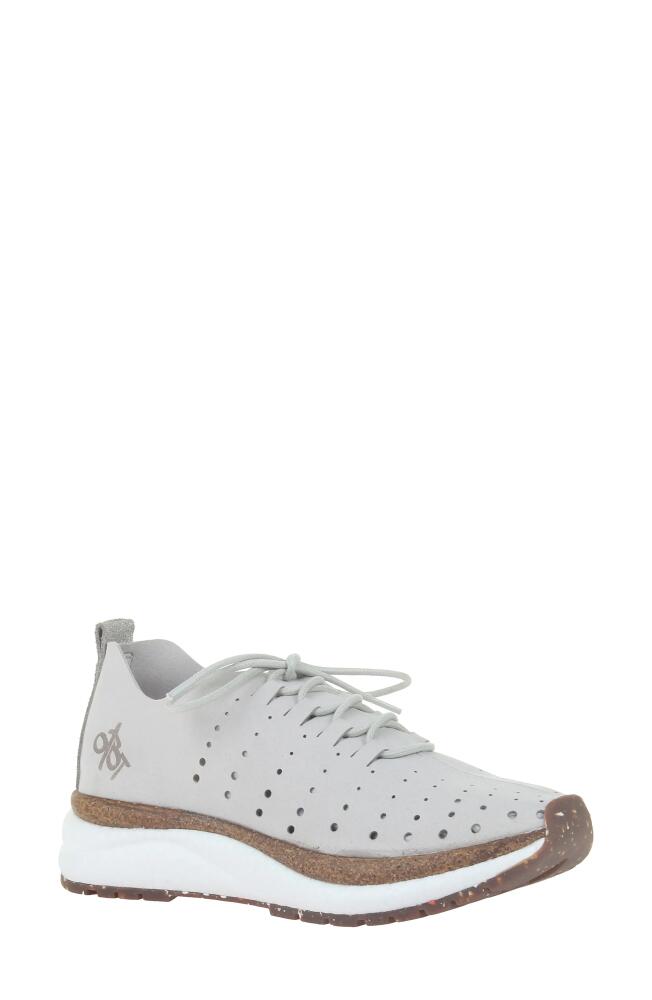 OTBT Alstead Perforated Sneaker in Dove Grey Suede Cover