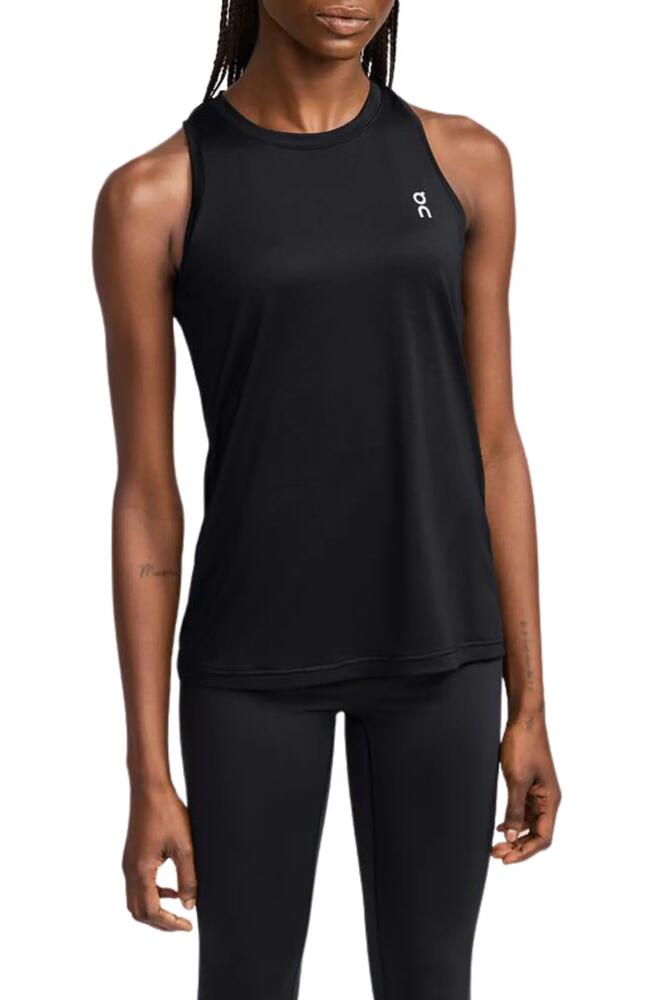 On Core Running Tank in Black Cover