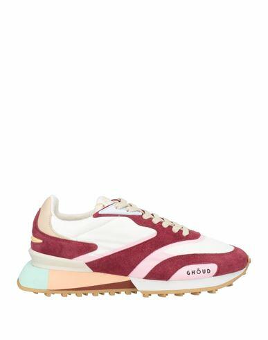 Ghōud Venice Woman Sneakers Burgundy Leather, Textile fibers Cover