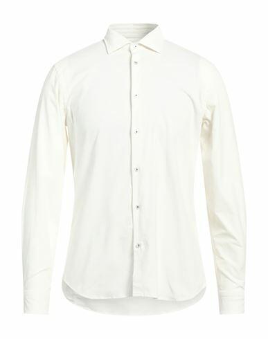 Manuel Ritz Man Shirt White Size 16 ½ Cotton, Elastane Cover