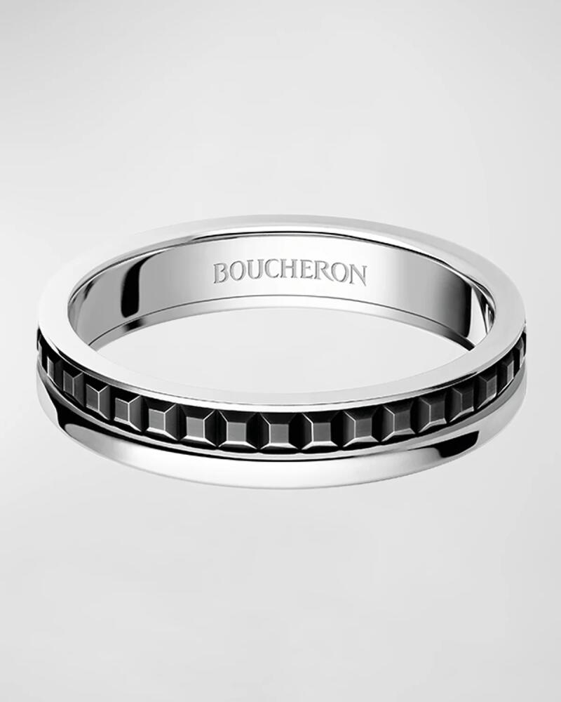 Boucheron Quatre 18K White Gold Follies Band Ring Cover