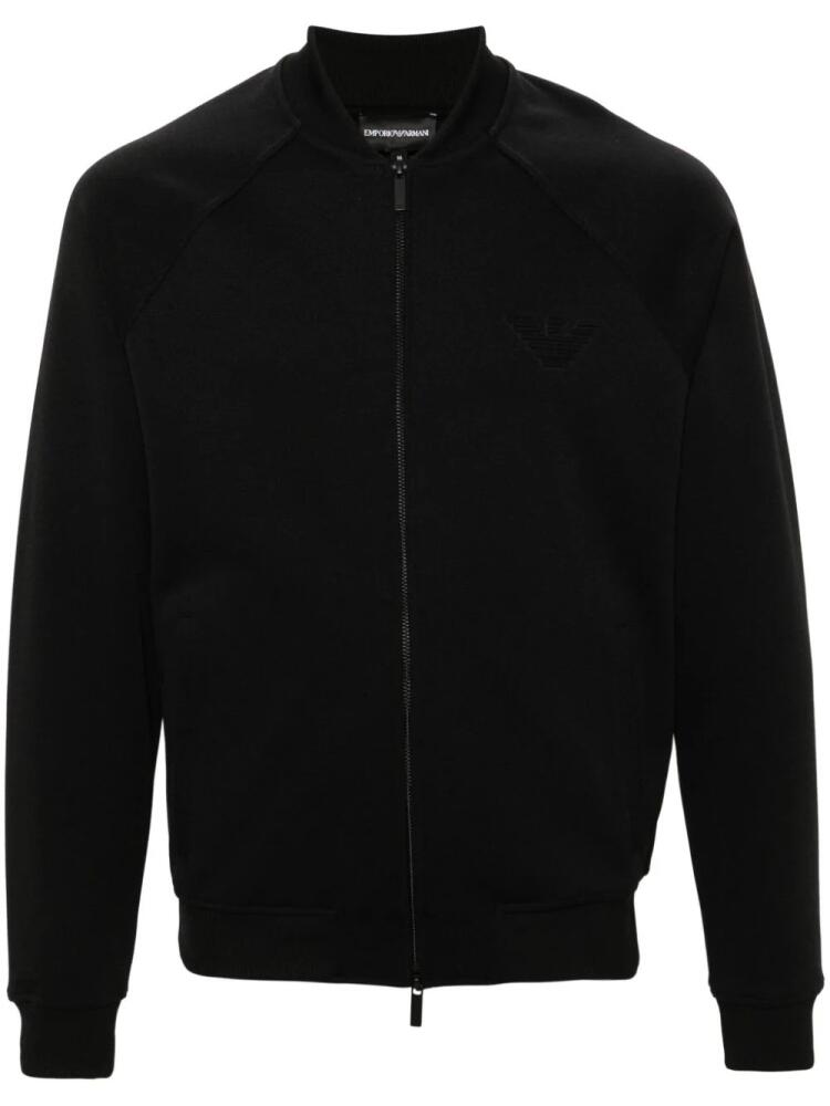 Emporio Armani logo-detail bomber jacket - Black Cover