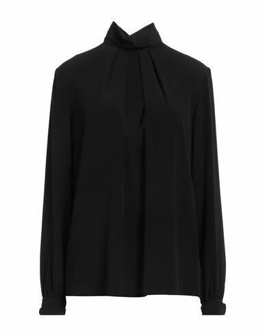 Grifoni Woman Shirt Black Acetate, Silk Cover