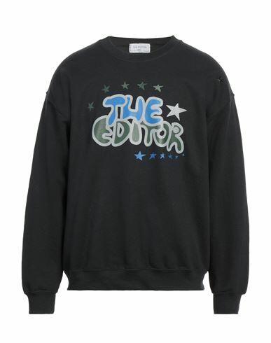 The Editor Man Sweatshirt Black Cotton, Polyester Cover