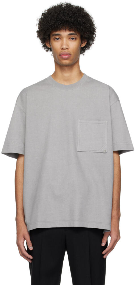 Solid Homme Gray Pocket T-Shirt Cover