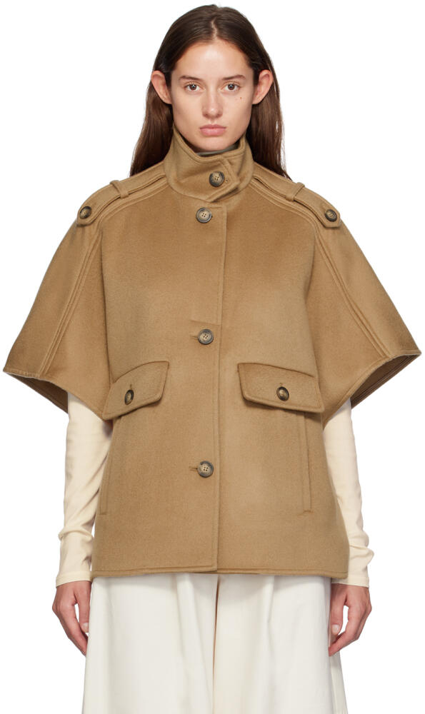 Max Mara Beige Lightweight Cashmere Jacket Cover