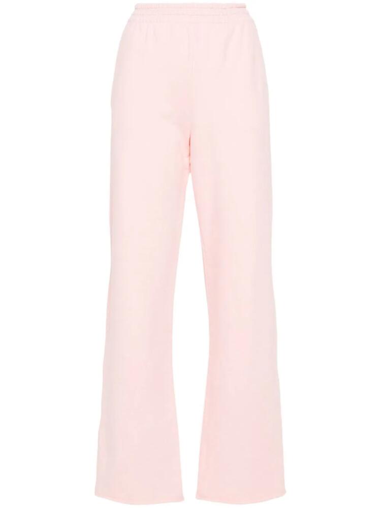 Acne Studios logo-print track pants - Pink Cover