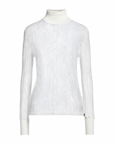 Gai Mattiolo Woman Turtleneck White Polyamide, Viscose, Polyester Cover